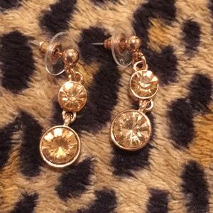 Rose gold earrings